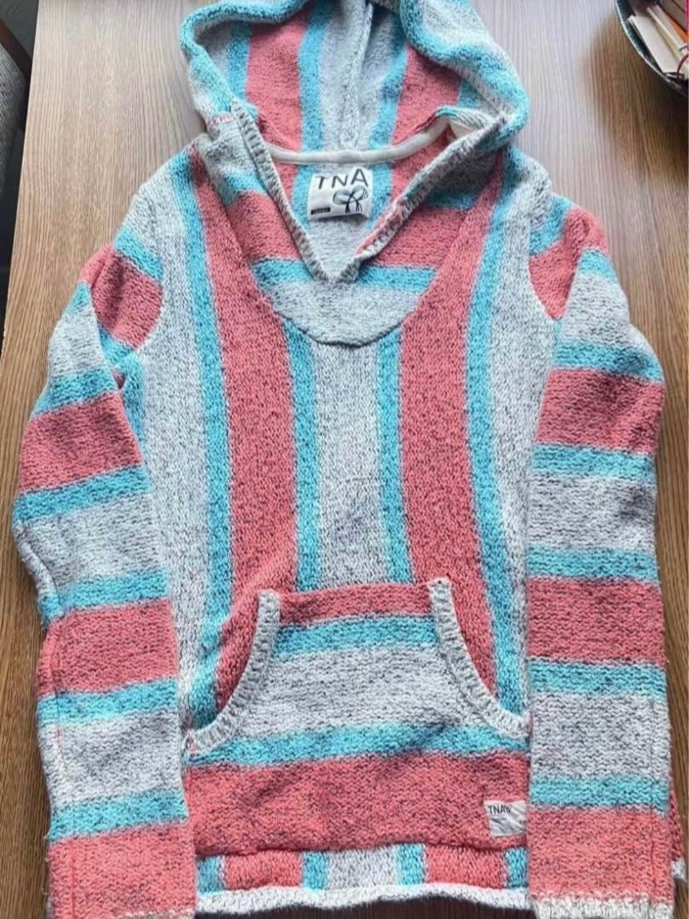 TNA striped Baja beach pull over- Size XS-S